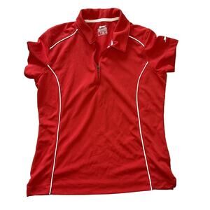 Slazenger half zip shirt size M red golf tennis